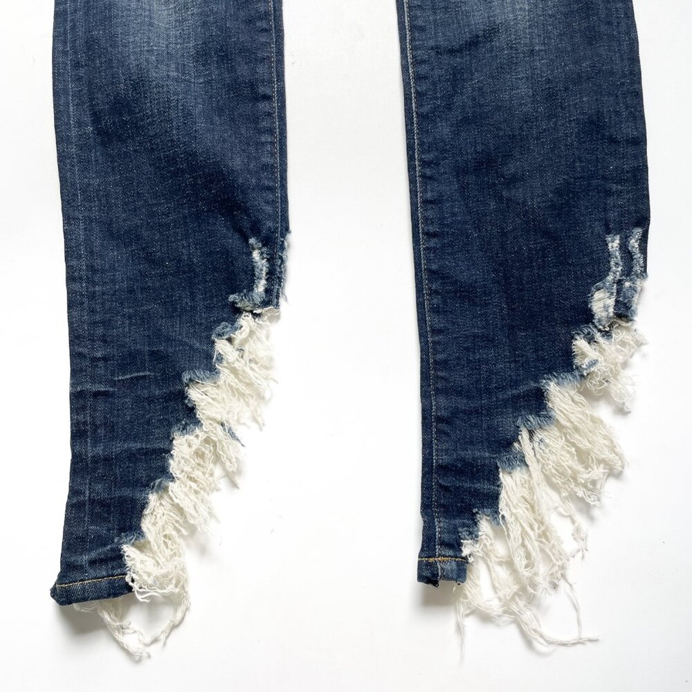 R13 Kate Skinny Jean Howell Indigo Angled Fray Hem Size 28 NEW NWT - Picture 5 of 15